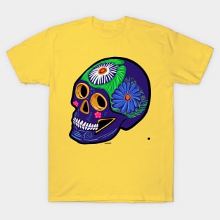 Calavera Tradicional Mexicana / Traditional Mexican skull by sirako T-Shirt